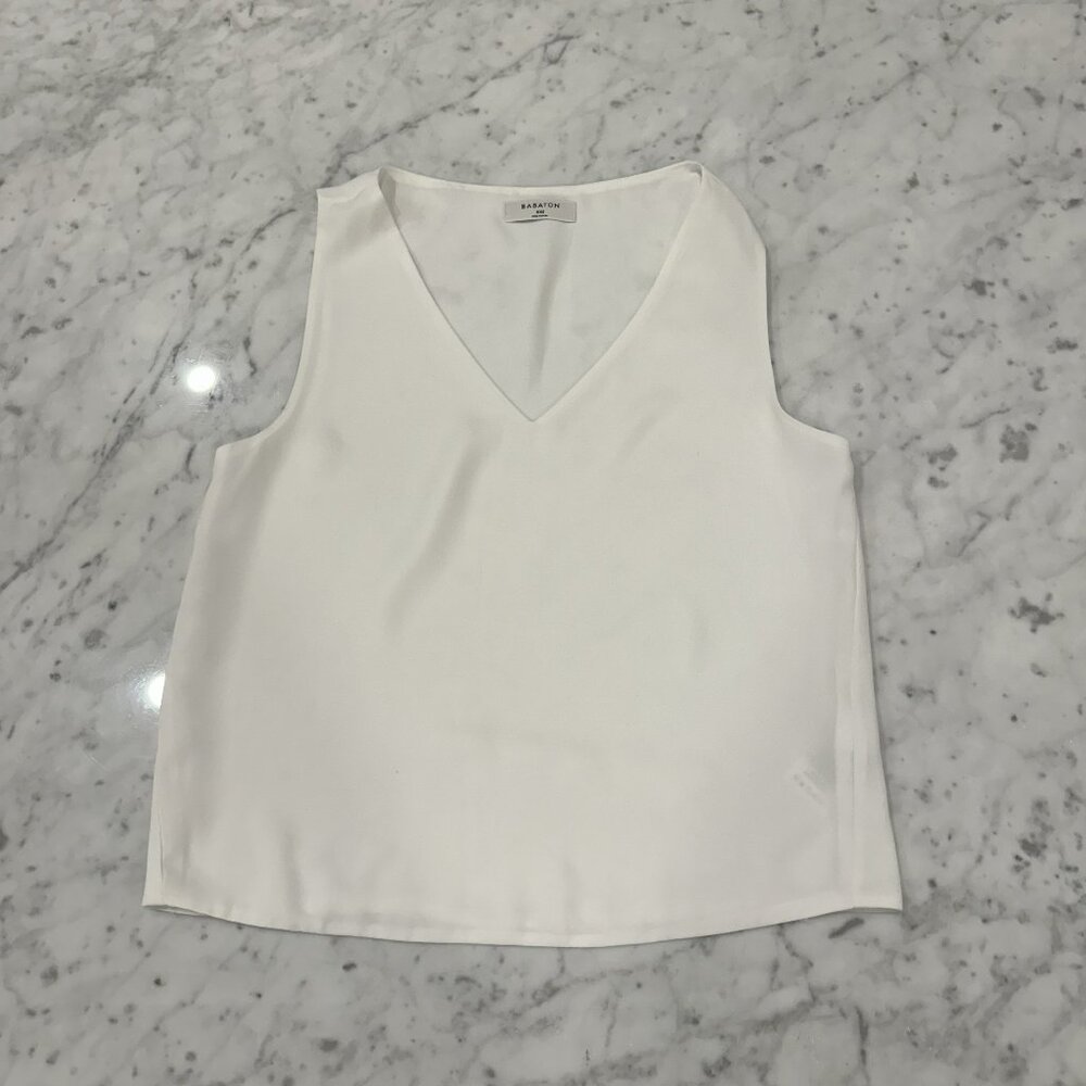 Aritzia Babaton Murphy Blouse - White - Size XXS